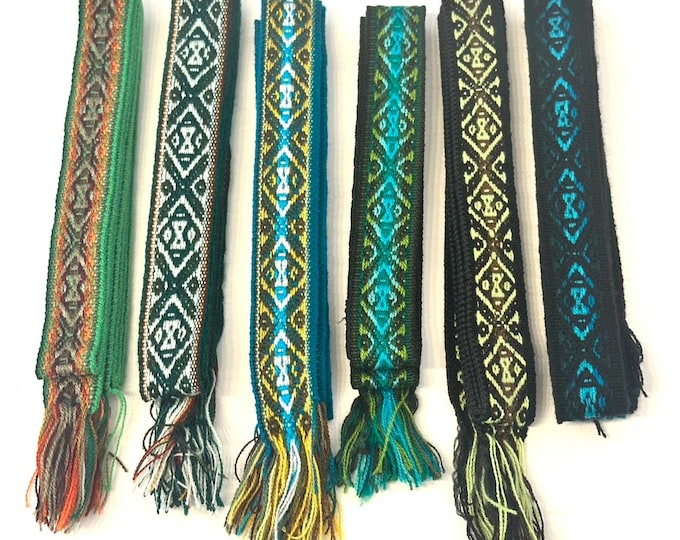 Woven Dance Ceremonial Sash Belt 1 w. x 62.5 l. Inches