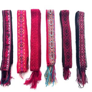 Woven Dance Ceremonial Sash Belt 1 w. x 62.5 l. Inches image 2
