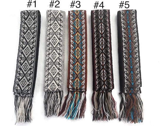 Woven Dance Ceremonial Sash Belt 2 1/4 x 82 Inches