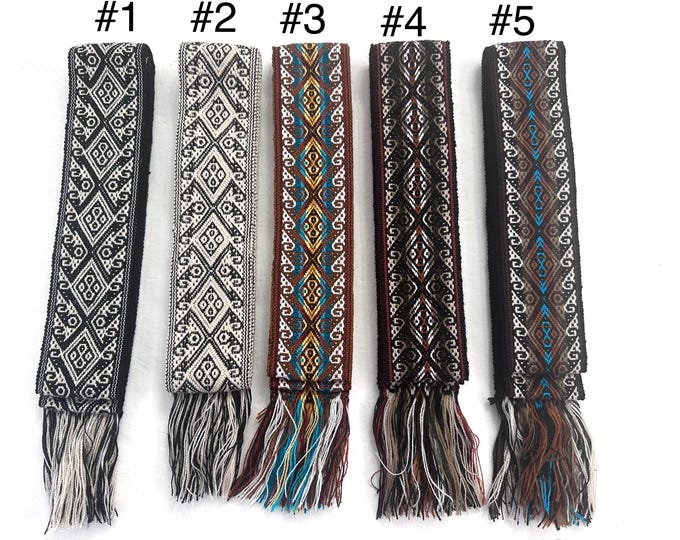 Woven Dance Ceremonial Sash Belt 2 1/4 x 82 Inches