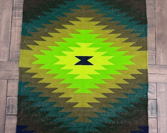 South American Tapestry, Ecuador, Otavalo. Wall Hanging Tapestry. Wool Rug