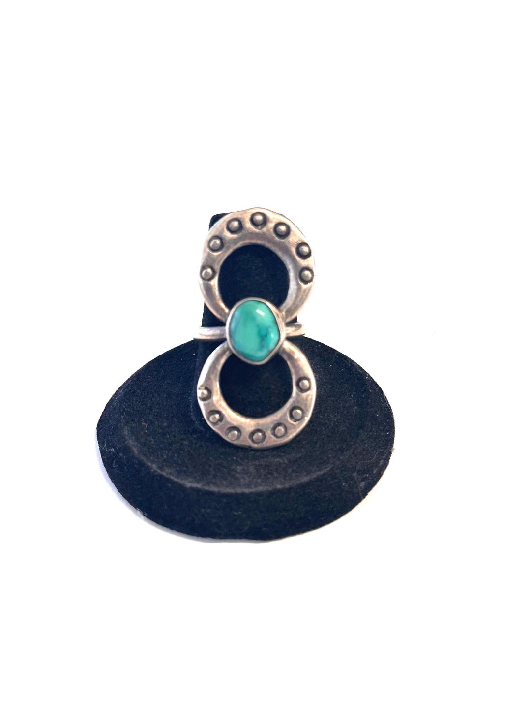 Sz 6.75 Vintage Native American Sterling Silver & Turquoise Ring - Etsy