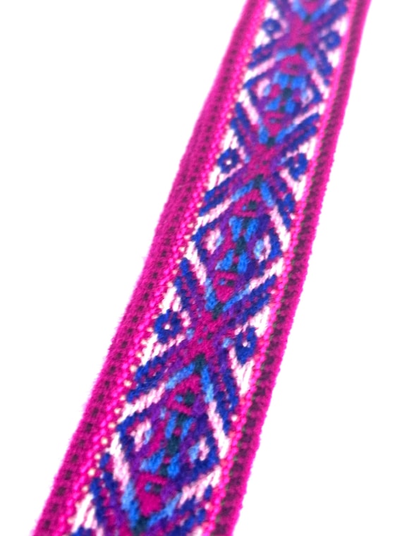 Woven Dance Ceremonial Sash Belt 1 w. x 62.5 l. Inches