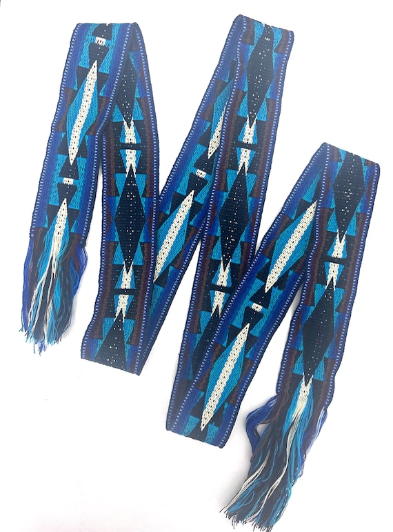 Woven Dance Ceremonial Sash Belt 2 3/4 Inches wide x 96 Inches long