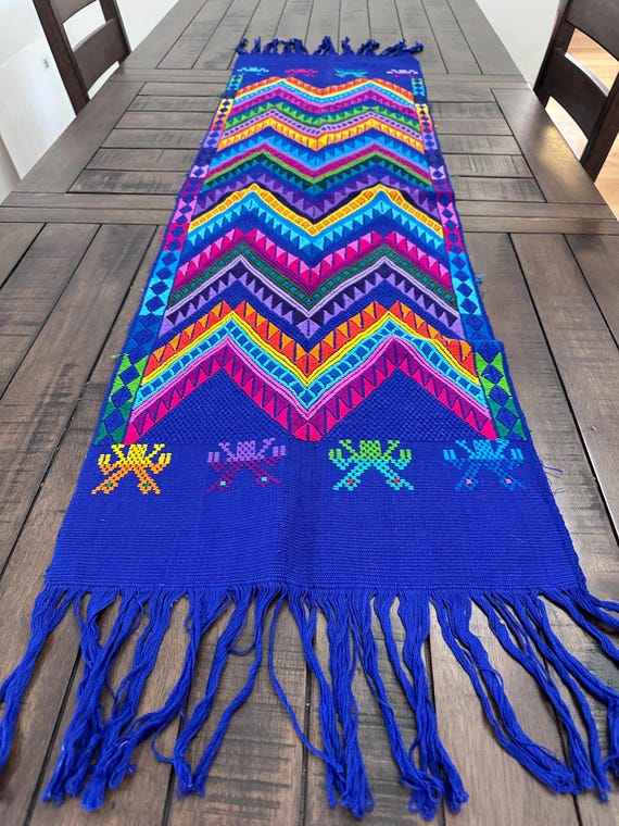 Guatemalan Handwoven Table Runner, House Decor, Handwoven Textiles