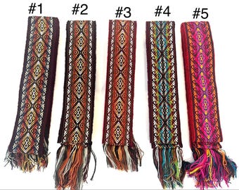 Woven Dance Ceremonial Sash Belt 2 1/4 x 82 Inches