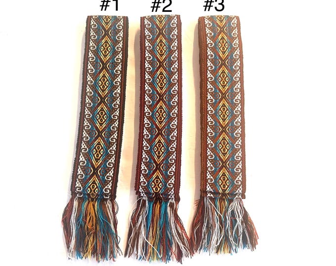 Woven Dance Ceremonial Sash Belt 2 1/4 x 82 Inches