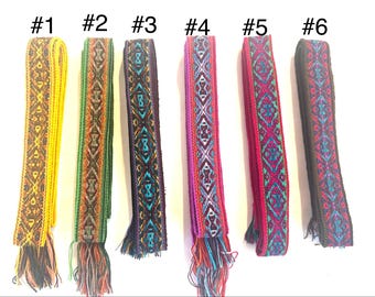 Woven Dance Ceremonial Sash Belt 1 w. x 62.5 l. Inches