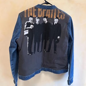 The Beatles  Jean Jacket, Unique Vintage Denim Jacket