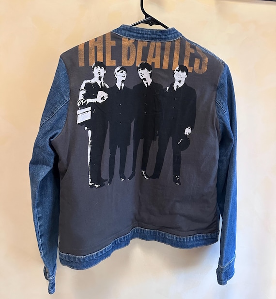 The Beatles Jean Jacket, Unique Vintage Denim Jacket