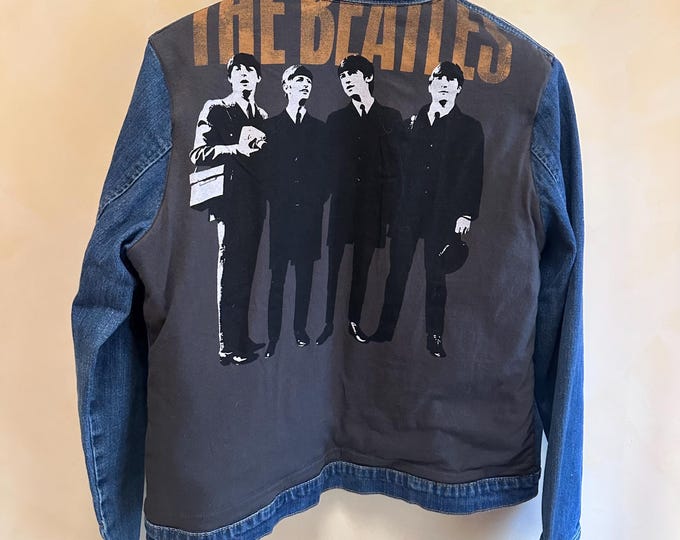 The Beatles  Jean Jacket, Unique Vintage Denim Jacket