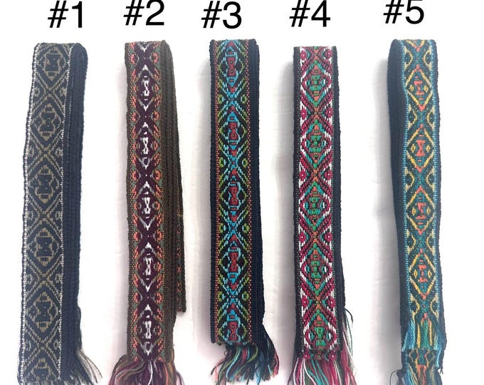 Woven Dance Ceremonial Sash Belt 1 w. x 62.5 l. Inches