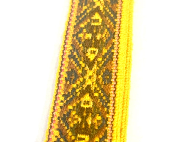 Woven Dance Ceremonial Sash Belt 1 w. x 62.5 l. Inches
