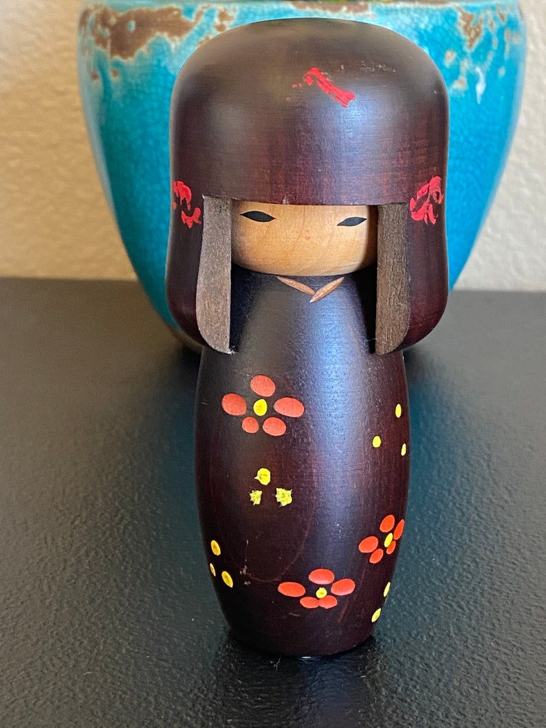Vintage Japanese Kokeshi Wooden Doll Kokeshi Doll. Etsy