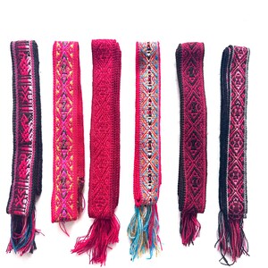 Woven Dance Ceremonial Sash Belt 1 w. x 62.5 l. Inches image 6