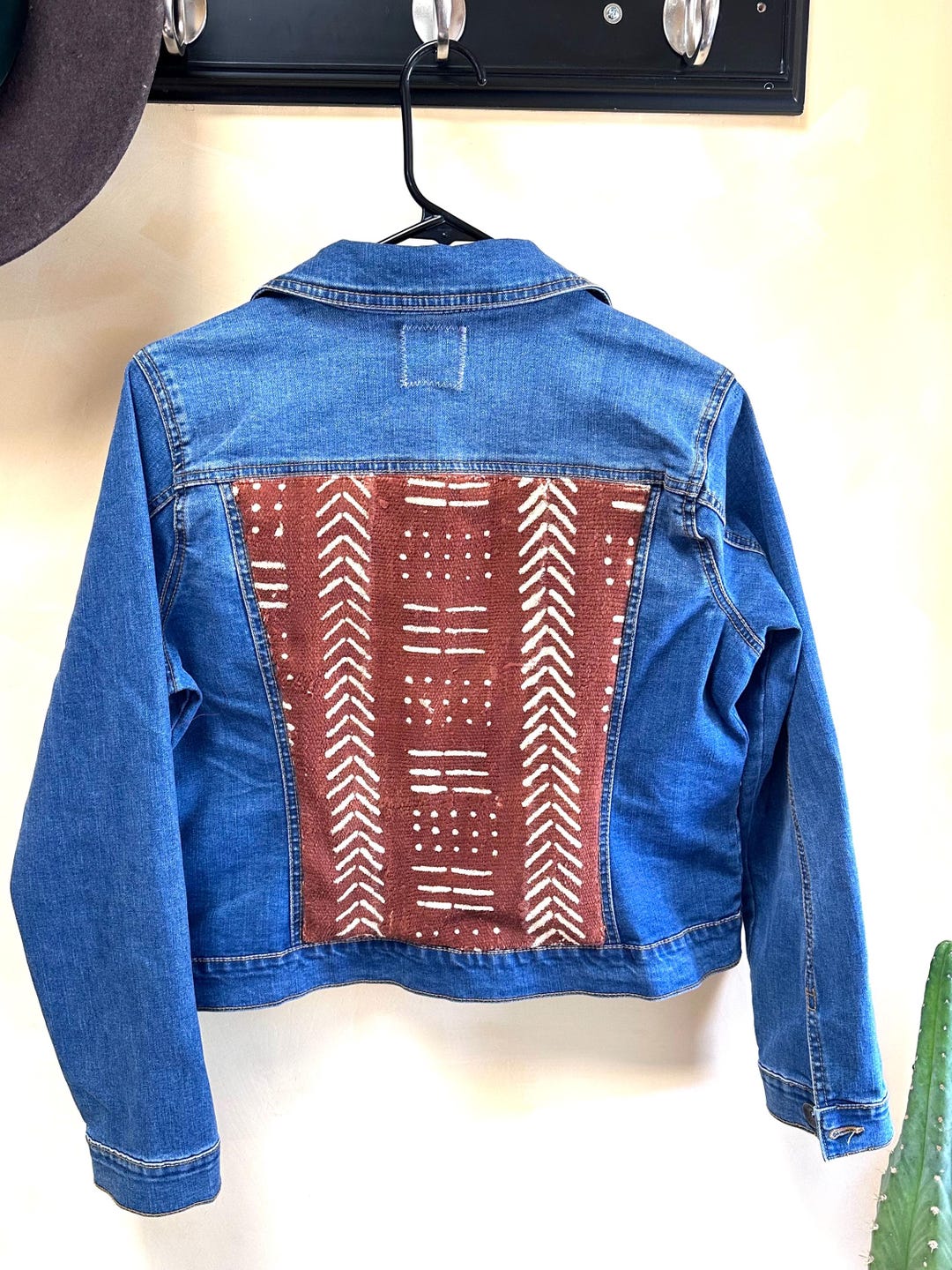 3000~Denim Saharan Jacket with Embroidered Logo main image 0