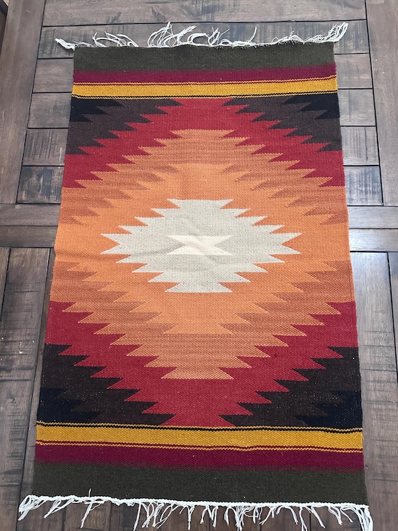 South American Tapestry, Ecuador, Otavalo. Wall Hanging Tapestry. Wool Rug