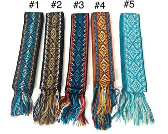 Woven Dance Ceremonial Sash Belt 2 1/4 x 82 Inches