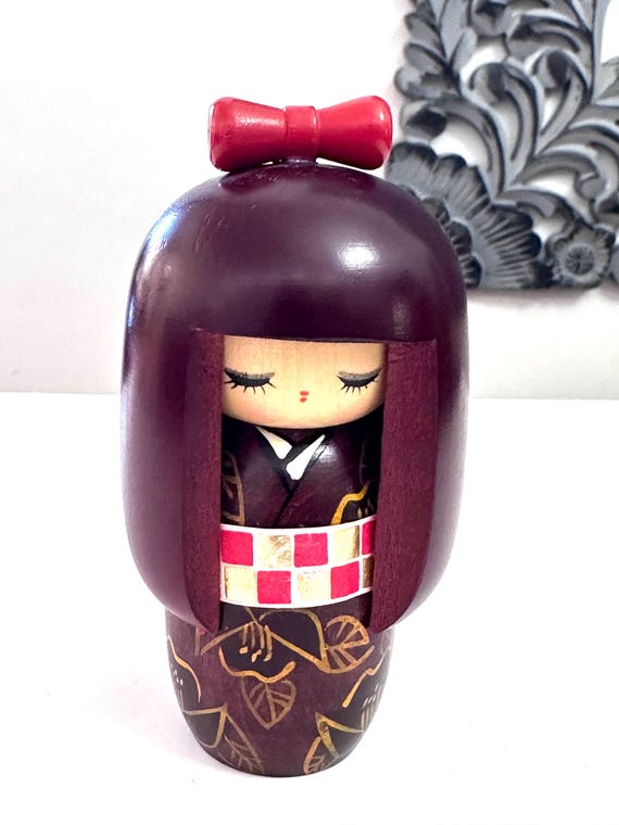 5.5'' Vintage Kokeshi Doll/ Japanese Art/ Kokeshi doll/