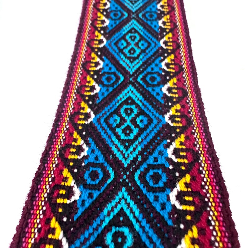 Woven Dance Ceremonial Sash Belt 2 1/4 x 82 Inches #3