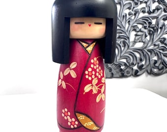 日本製木製こけし人形 7 1/8インチ サイン入り - Etsy 日本