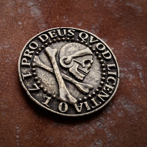 Uncharted 4 Pirate Treasure Coin 2 sided High Quality Replica