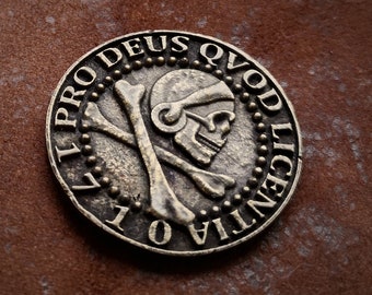 Uncharted Inspired Pirate Coin: Brass or Sterling Silver Replica