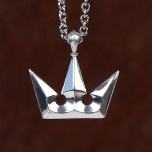 925 Sterling Silber Krone Königin Prinzessin Anhänger Halskette Charm Schmuck