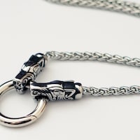 Silver Connell Chain, 3mm Silver Cuban Chain, Mens Necklace, Mens ...