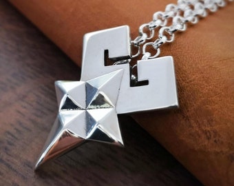 Kingdom Heart Mark of Mastery 925 Sterling Silver Pendant Necklace Charm Jewelry