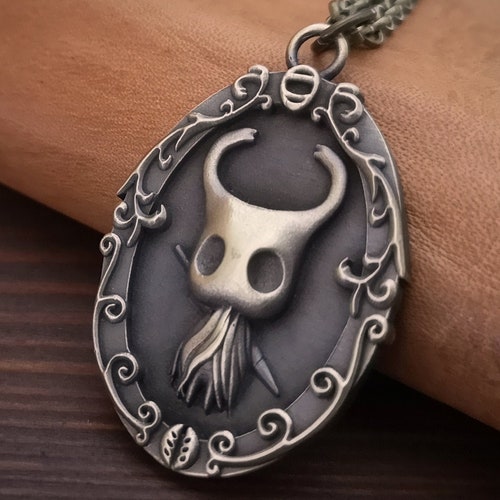 Brass Hollow Knight Pendant Necklace Charm Jewelry Charm Etsy Canada