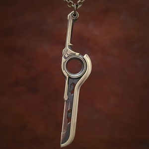 Xenoblade Chronicles Shulk Monado Sword Pendant Necklace Charm