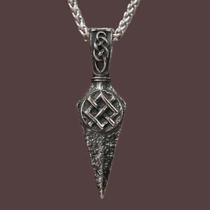 Mannen speerpunt pijlpunt ketting Viking Gungnir speer hanger ketting charme talisman sieraden voor krijger Viking cadeau voor mannen Odins geschenken