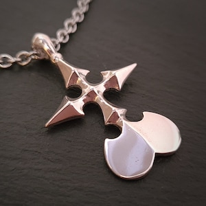 Königreich Herz niemand 925 Sterling Silber Herzlos Anhänger Halskette Charm Halskette Schmuck