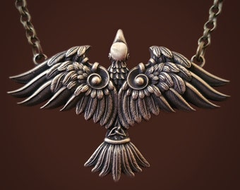 Celtic Phoenix Necklace Eternal Bird From Flames For Women - Transformation and Resilience