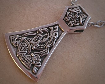 Portachiavi Martello Di Thor Vichingo Mjolnir - In Metallo, Colori Oro