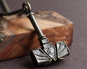Buy Handmade Viking Thor's Hammer Necklace: Brass or Sterling
