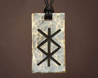 Bind Runeskyddshalsband Viking Äldre Futhark Keltisk Nordisk Smycken Runhänge Amulett