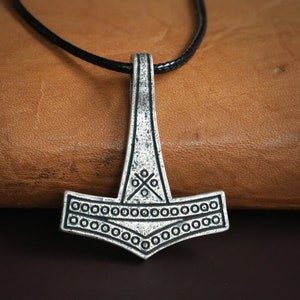 NKlaus Orecchini Uomo Donna Martello Di Thor Mjolnir - Argento 925 Ossidato - Gioielli Vichinghi