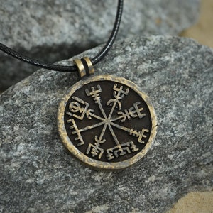 925 Sterling Silver Men Viking Compass Vegvisir Jewelry - Etsy