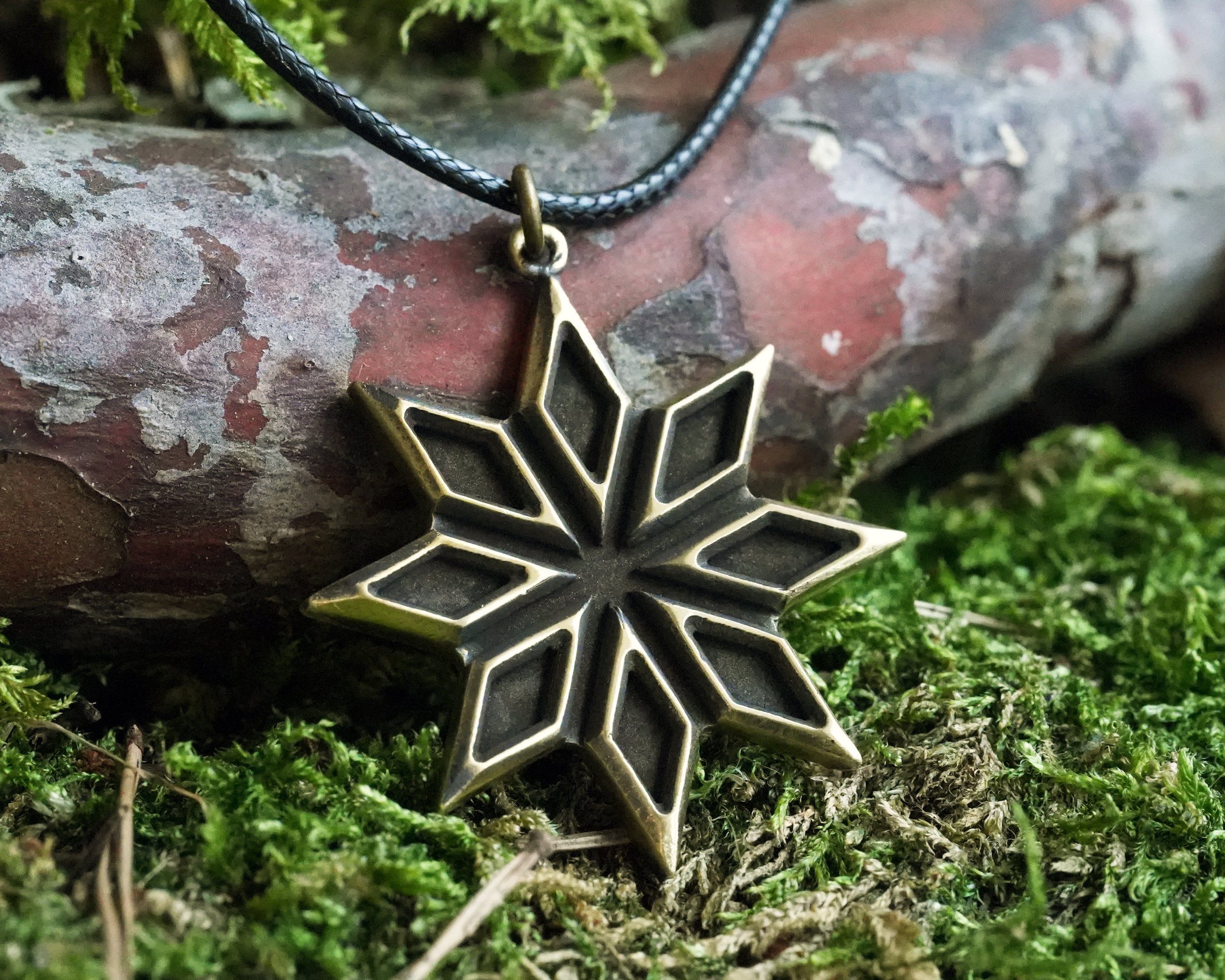 Octagram Pendant: Sterling Silver Eight Pointed Star Necklace - Etsy