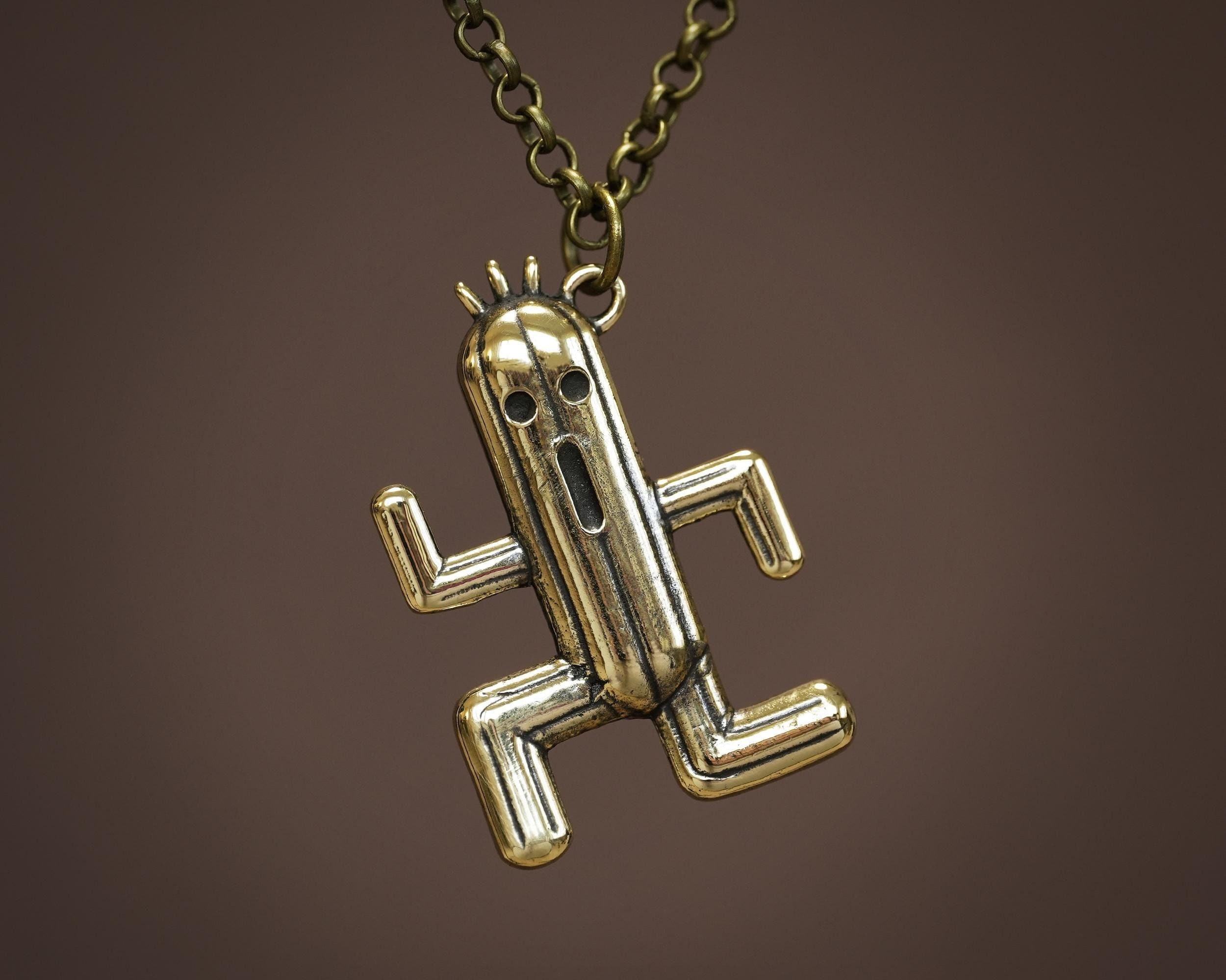 925スターリングシルバー真鍮ファイナルファンタジーサボテンダー