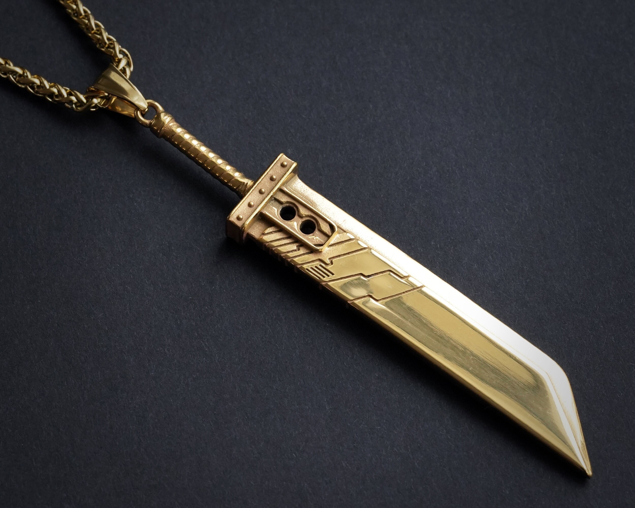 Extra Large Golden Silver Final VII Cloud Buster Sword