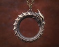 Ouroboros Dragon Snake Viking Pendant Necklace Amulet Charm With Chain product logo