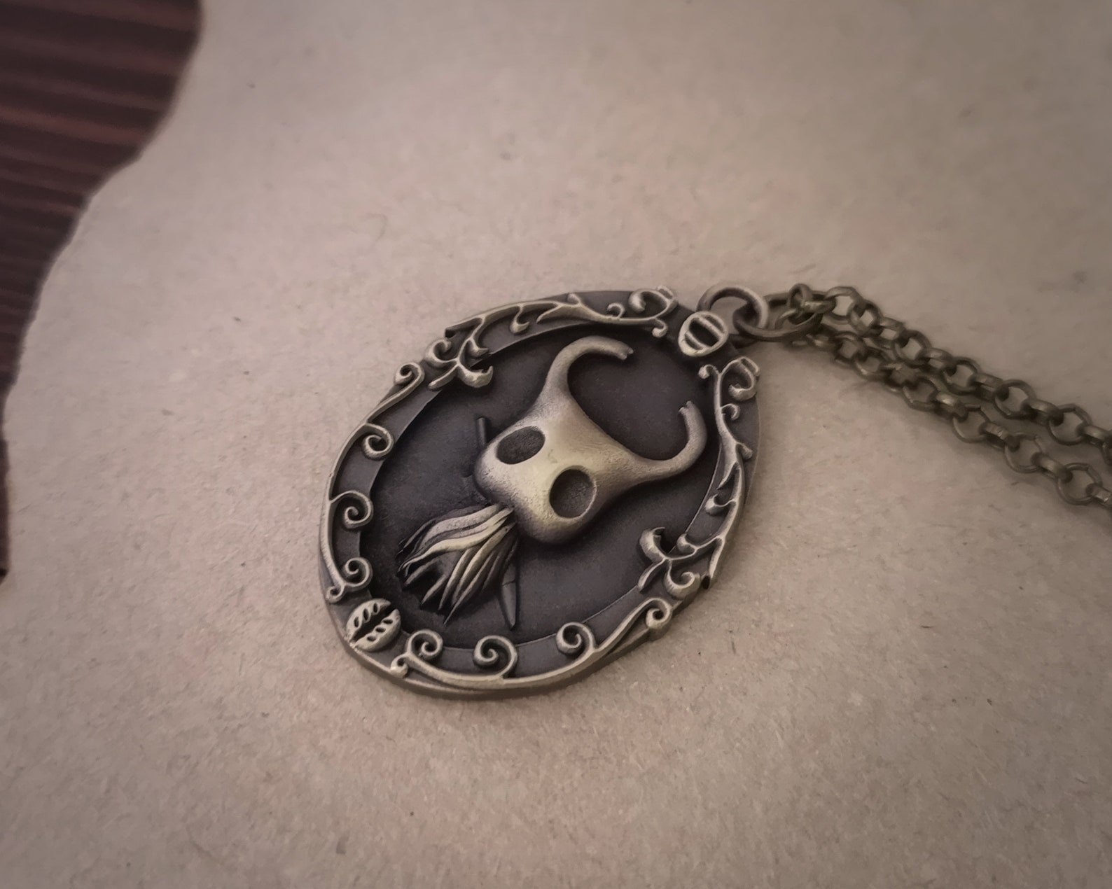 Brass Hollow Knight Pendant Necklace Charm Jewelry Charm Etsy
