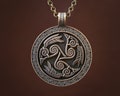 Celtic Morrigan Goddess Three Ravens Morrighan Triskelion Triskele Pendant Necklace Charm Medallion product logo