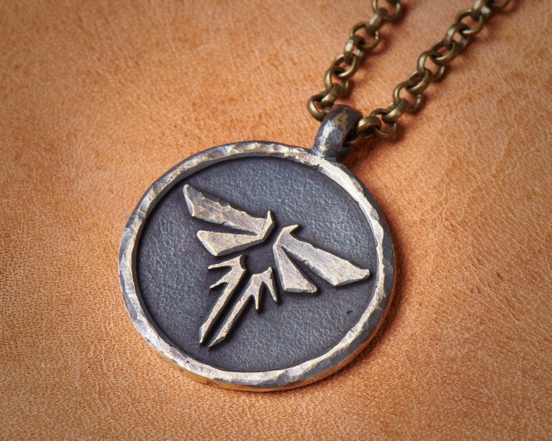 Sterling Silver Last of Us Firefly Fireflies Necklace Pendant Etsy