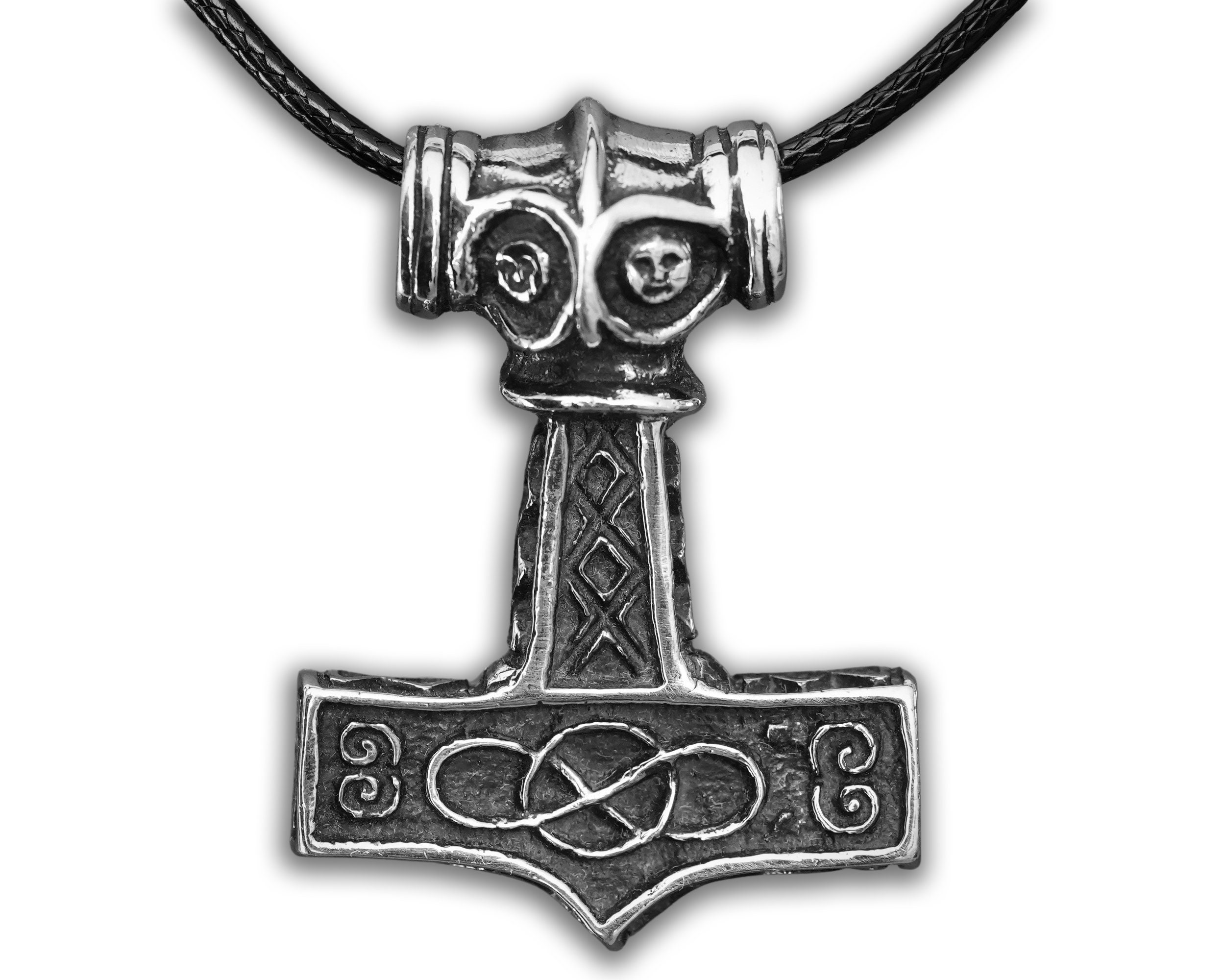 Thors Hammer Necklace 925 Sterling Silver 8th Century