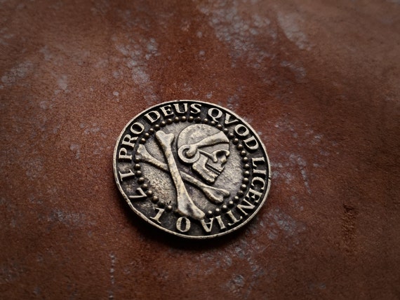 Uncharted Inspired Pirate Coin: Brass or Sterling Silver Replica