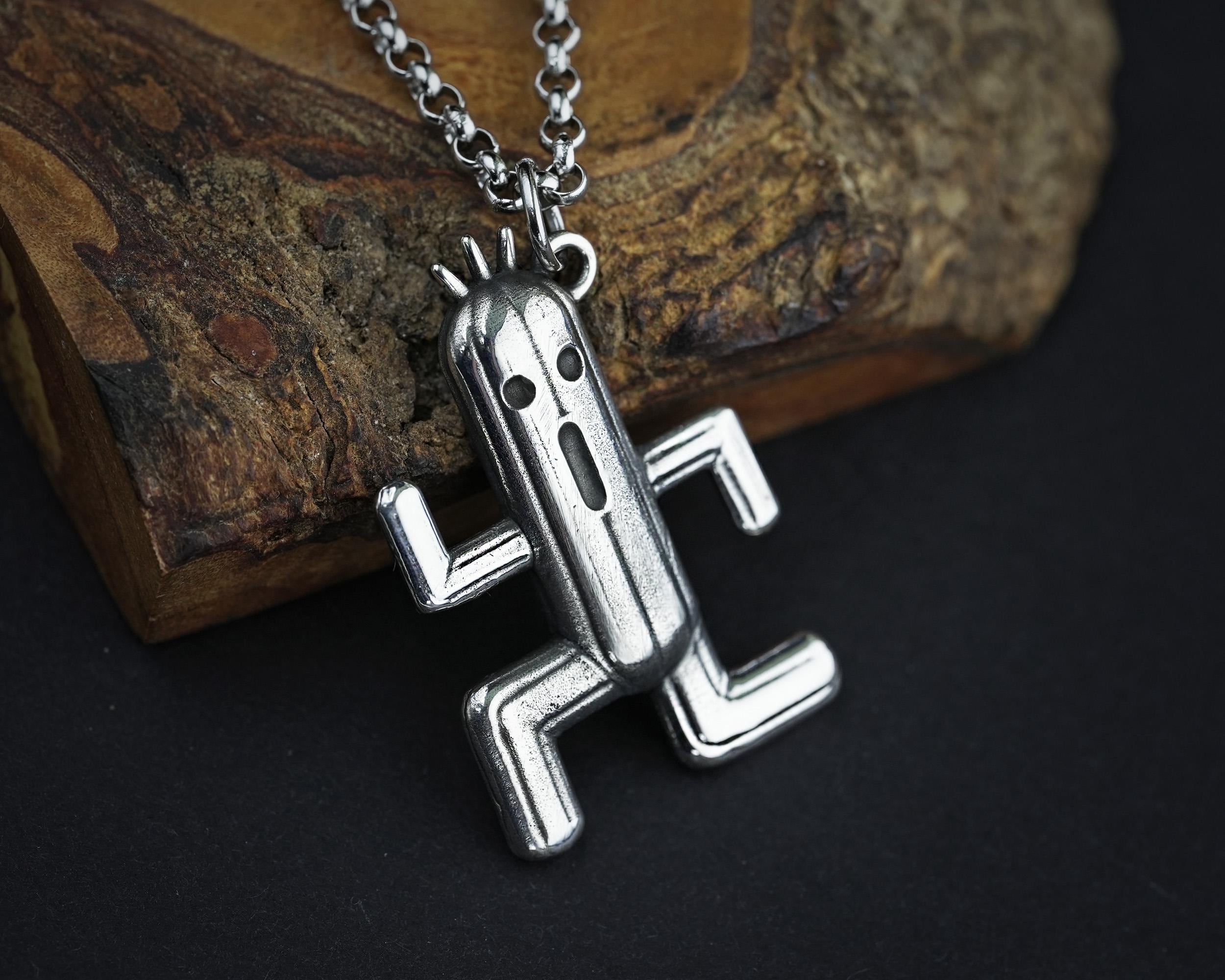 925スターリングシルバー真鍮製ファイナルファンタジー サボテンダー